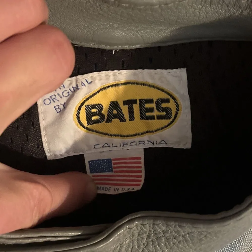 Custom BATES Blue Gray Armored Padded Motorcycle Jacket Made In USA S Or M‎